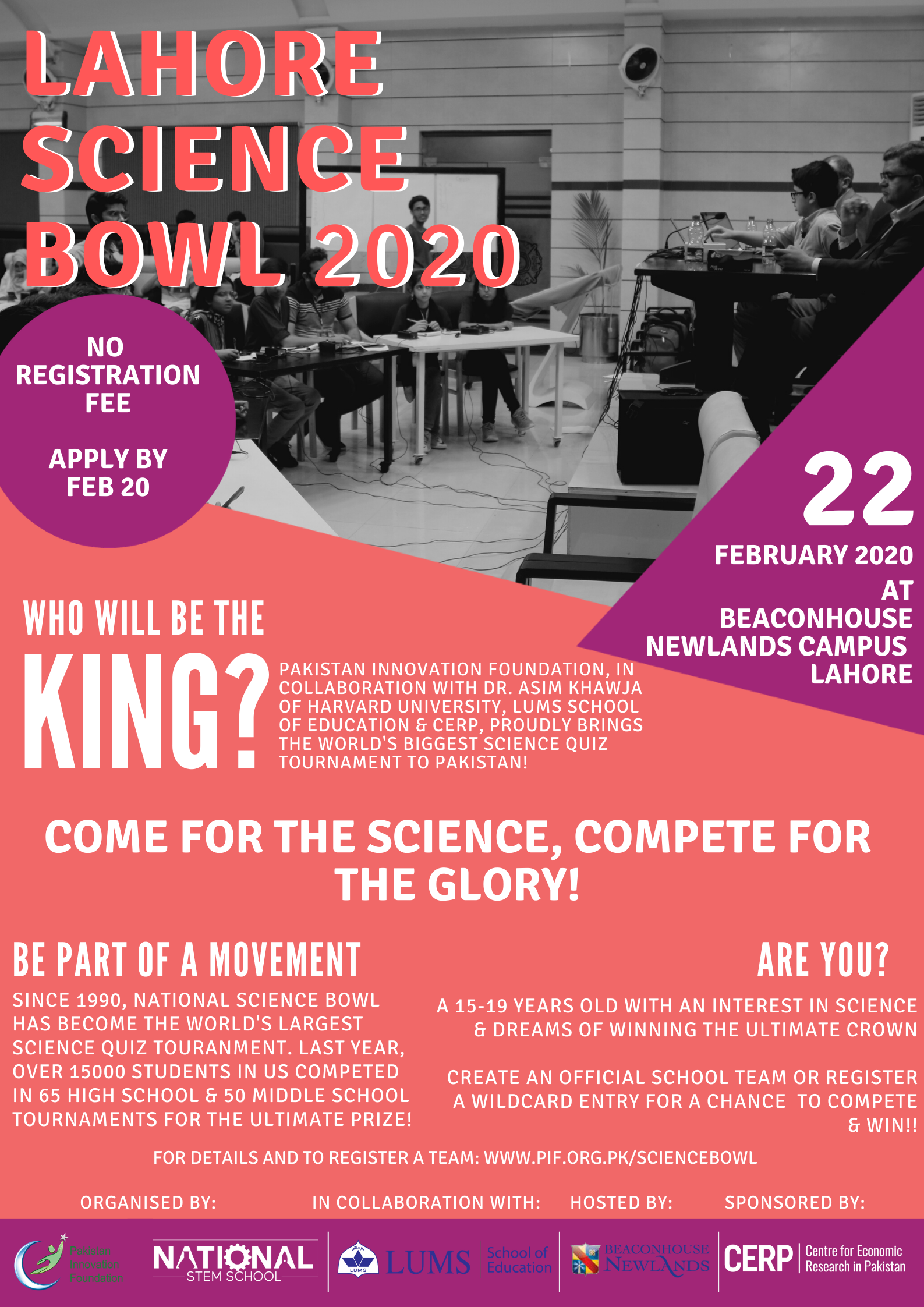 PREVIOUS SCIENCE BOWLS IN PAKISTAN: